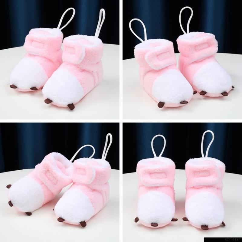 Giày bốt lót lông dễ thương cho bé từ 0-18 tháng tuổi