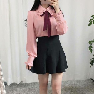 Chân váy ngắn CHIPXINHXK dáng xòe, có kèm quần trong thoải mái, năng động