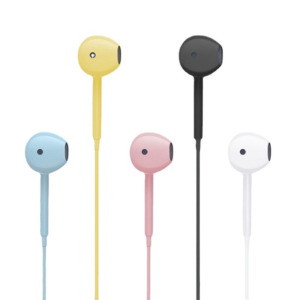 U19 Có Dây Tai Nghe 3.5Mm-Tai Nghe Chụp Tai 6 Màu Điều Khiển Bass Stereo Tai Nghe Macaron Hoạt Hình Dễ Thương Tai Nghe Nhét Tai micro Cho Xiaomi Huawei