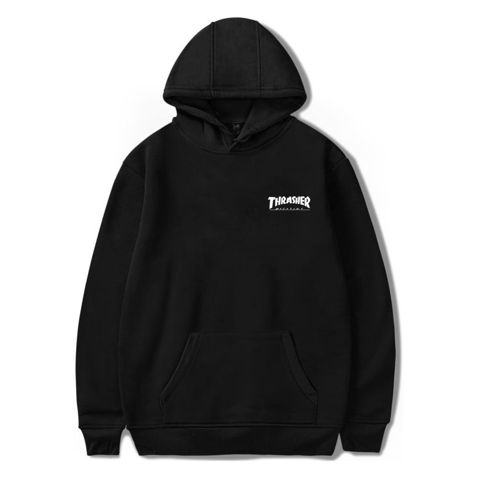 THRASHER Áo Hoodie Cotton Dáng Rộng Phong Cách Hip Hop Đường Phố Cho Nam Nữ Big Size XXS-4XL 1236C