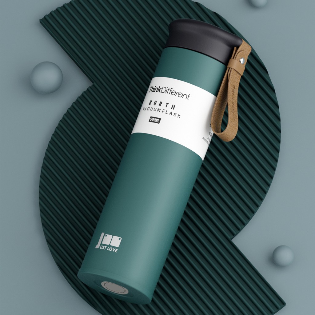 (Kèm ảnh thật) Bình giữ nhiệt Think Different 500ml bình inox uống trà có lõi lọc | BigBuy360 - bigbuy360.vn