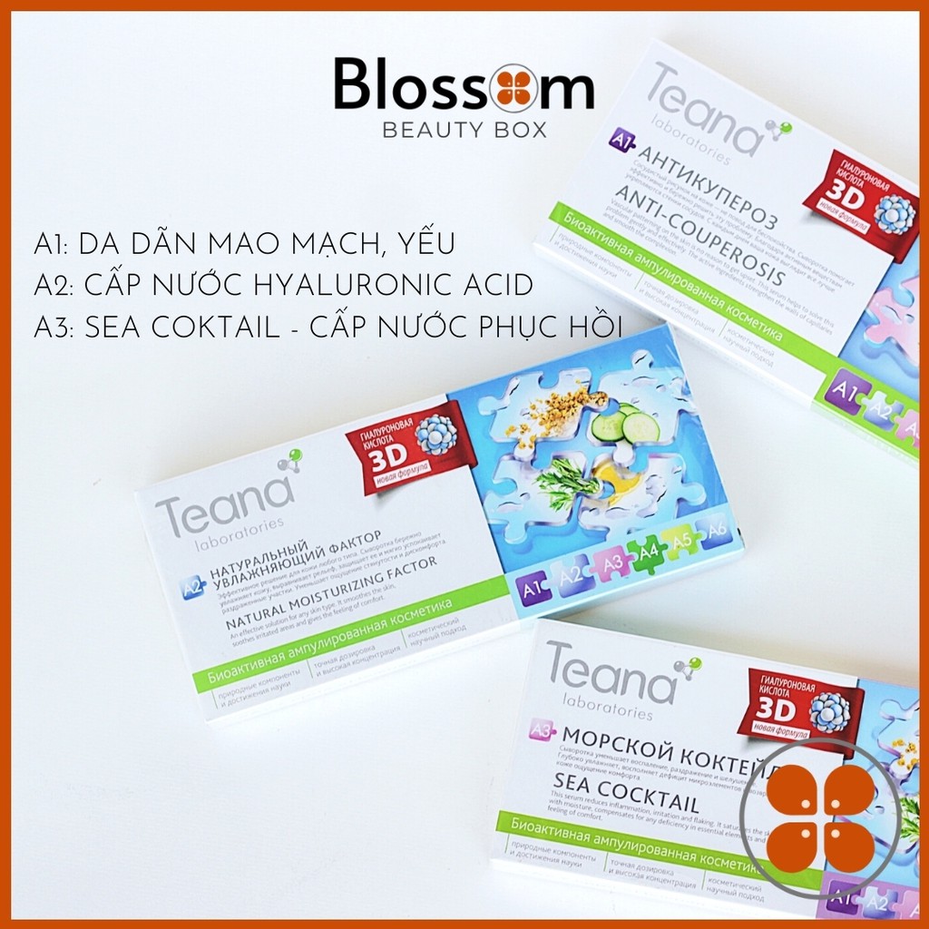 Serum Teana A1 A3 cho da yếu mỏng, giãn nổi mao mạch dưới da