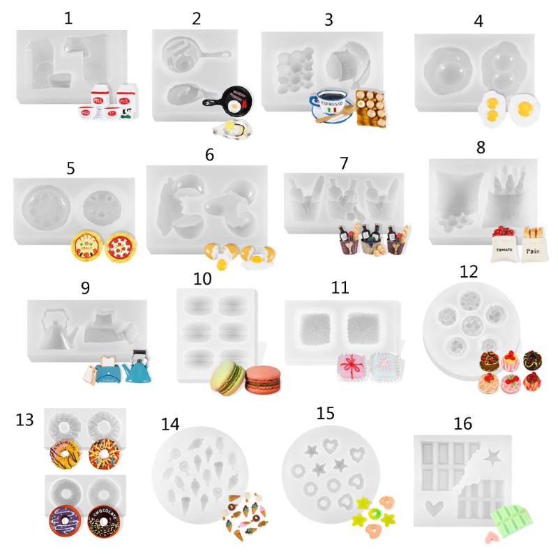 Khuôn Silicon Làm Bánh Đa Năng Tiện Dụng Kèm Phụ Kiện