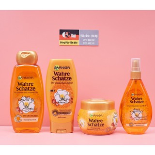 Dầu gội Garnier CAMELIA hương Hoa Trà cực thơm. Bộ chăm sóc Tóc Garnier Wahre Schatze