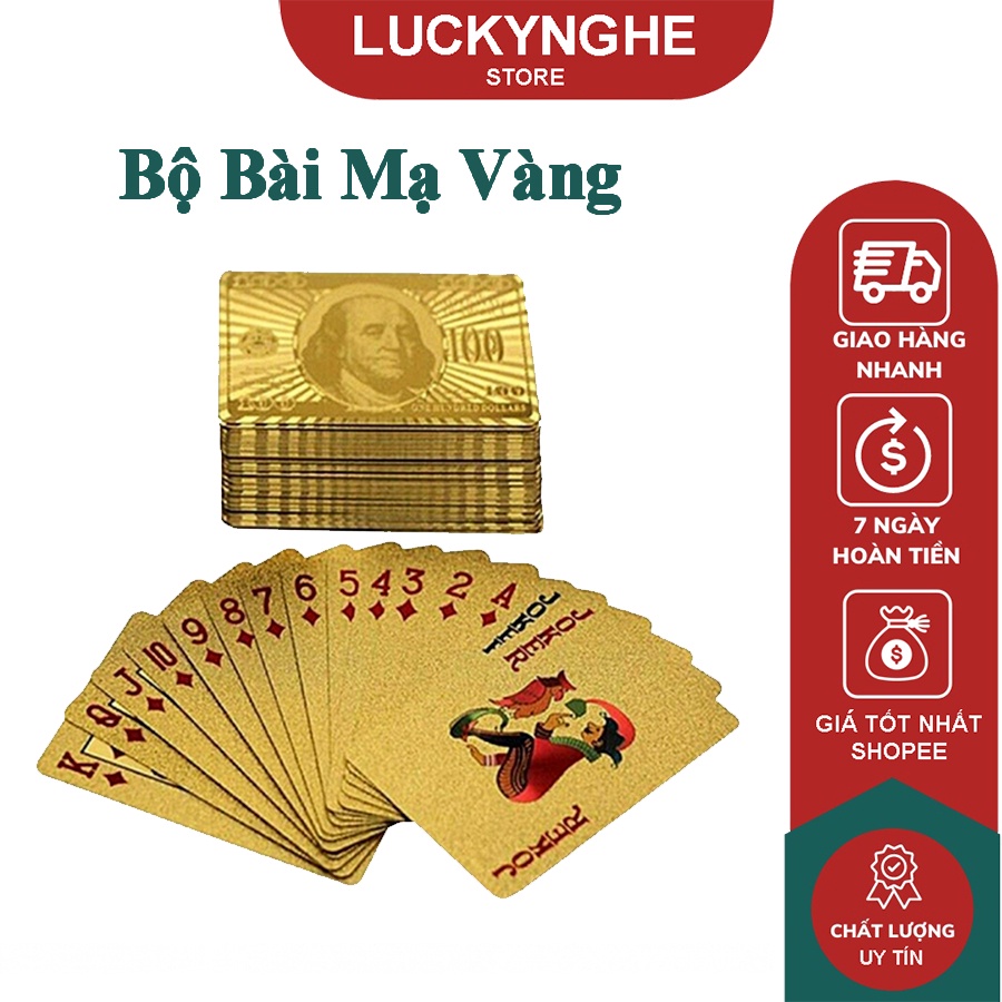 Bộ Bài Lá Mạ Vàng Cao Cấp Dành Cho Dân Chuyên Cực Hot