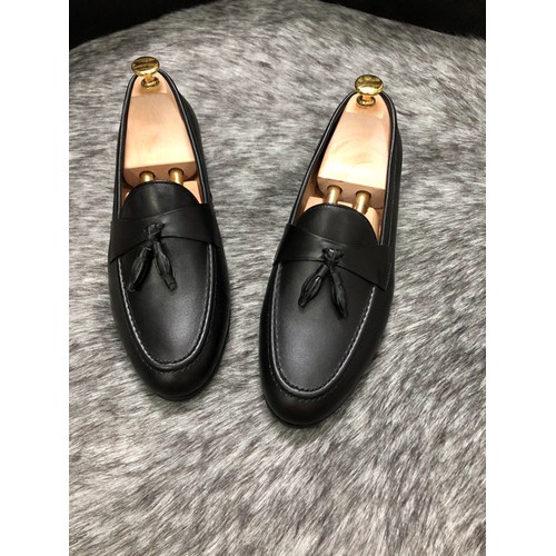 Giày Lười Nam Big Size - Giày Da Nam Băng Chuông Da Bò Thật 100%, Cam Kết Bảo 24 Hành Tháng