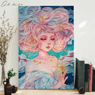 Tranh tô màu theo số | 40*50 | CÓ KHUNG | Nàng thơ