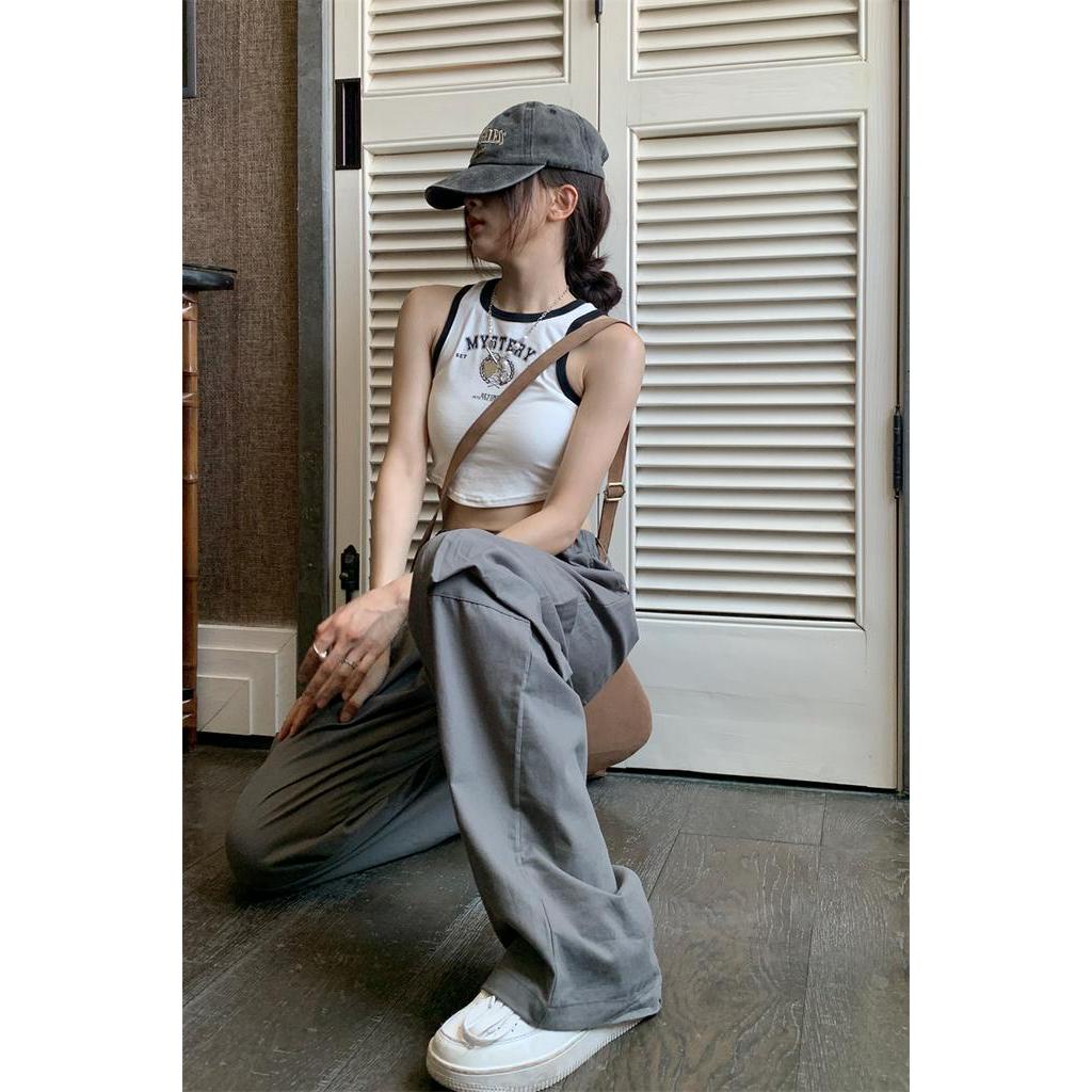 Quần Yếm Ống Rộng Phối Túi Lớn Thời Trang Mùa Hè 62116