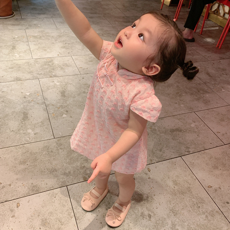Đầm Sườn Xám Qipao Phong Cách Trung Quốc Cho Bé Gái