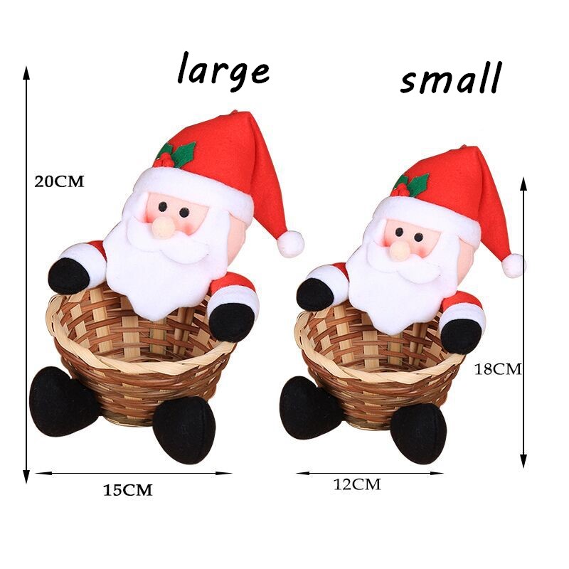 Giỏ đan tre Giáng sinh đựng đồ tiện dụng chất lượng cao