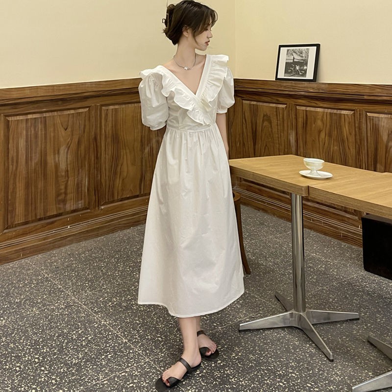 Đầm Nữ Tay Phồng Cổ Chữ V Hở Lưng Thời Trang 2021 | BigBuy360 - bigbuy360.vn