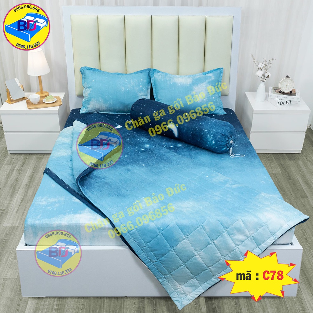 Ga trải giường chất cotton poly đầy đủ kích thước , mẫu mã đa dạng