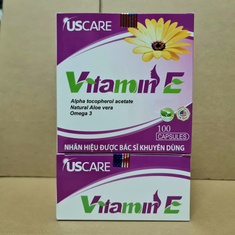 Viên Uống Vitamin E Hoa Cúc Hộp 100 viên