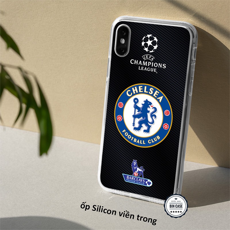 ⚽Ốp Lưng In Logo Chelsea Màu Xanh Đẹp ⚽Ốp The Blues cao cấp iphone 13 12 11 Pro Max 6s 6 7 8 Plus X Xr Xs Max BONGDA187