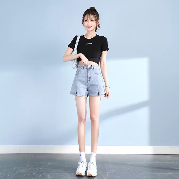 [ VIDEO THẬT ] QUẦN JEAN NGỐ LỬNG NỮ LƯNG CAO XẺ ĐÙI FORM RỘNG LAI CUỐN MÀU XANH NHẠT CAO CẤP NITI2 XỊN SÒ ĐẲNG CẤP