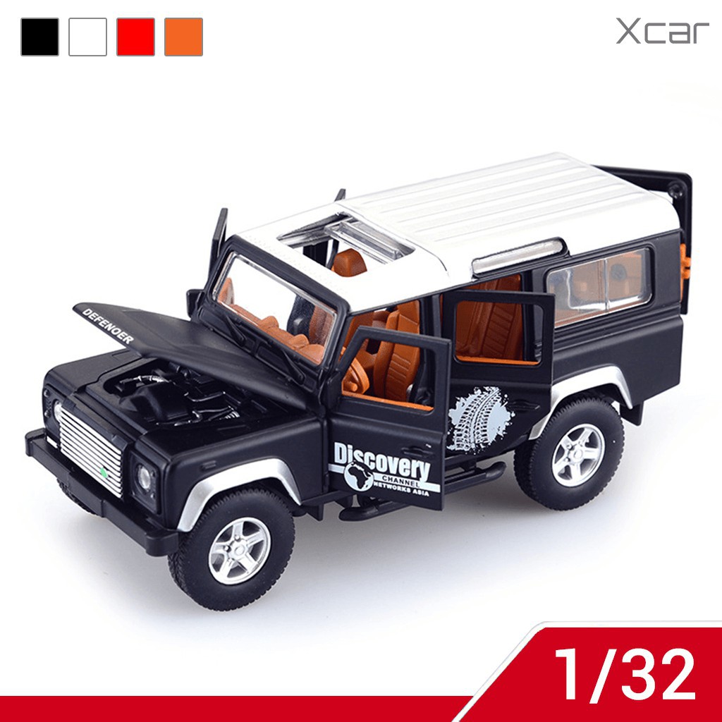 Ô tô đồ chơi Land Rover Defender ❤️ Tỉ Lệ 1:32 ❤️ Xe Mô Hình Cao Cấp Bằng Hợp Kim