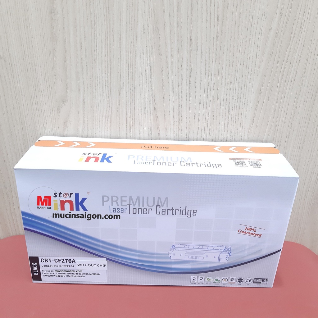 Mực in CBT- CE276A ( không có chíp) dùng cho máy in Canon LBP 223DW/226DW