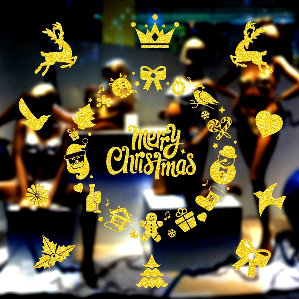 Giấy dán kính họa tiết người tuyết dễ thương