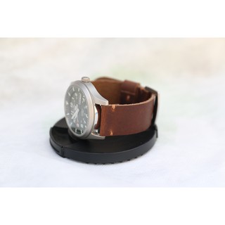 Dây đồng hồ da bò sáp cực bụi handmade