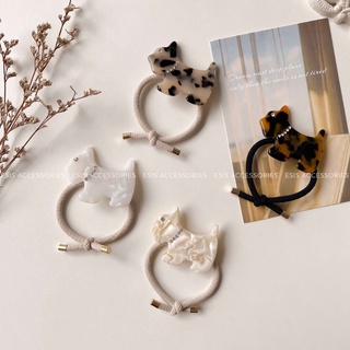 [COT06] Dây Buộc Tóc, Cột Tóc Charm Chó Granite Hàn Quốc ESIS ACCESSORIES
