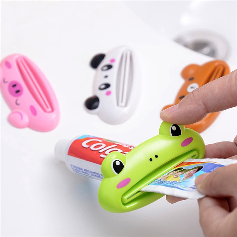 Dụng cụ kẹp vắt kem đánh răng kiểu dáng hoạt hình ngộ nghĩnh