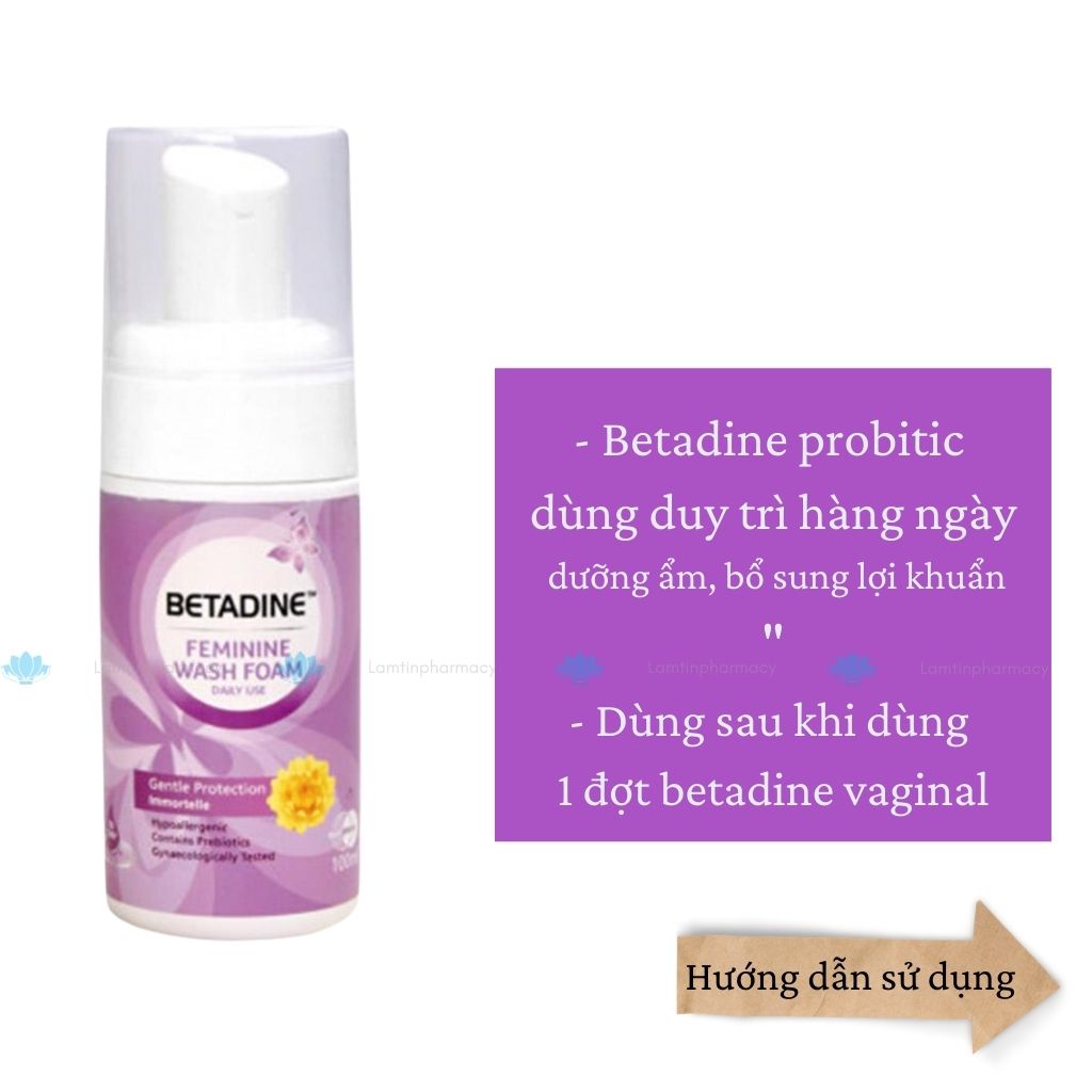 Betadine dung dịch vệ sinh phụ khoa Vaginal Douche, Hỗ trợ viêm, nấm hàng chính hãng Lọ 125ml