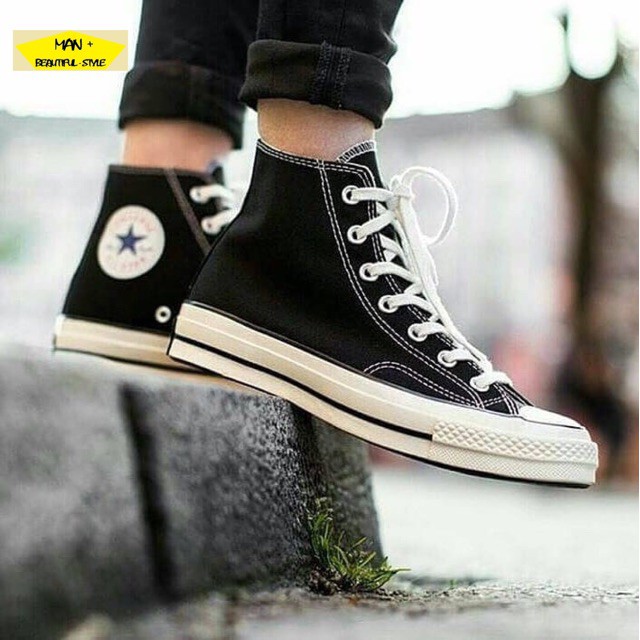 (Có sẵn) Giày cổ cao CONVERSE CLASSIC đen (Fullbox)