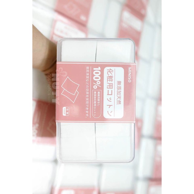 Bông Tây Trang Miniso Hộp 1000 Miếng Mềm Mịn | BigBuy360 - bigbuy360.vn