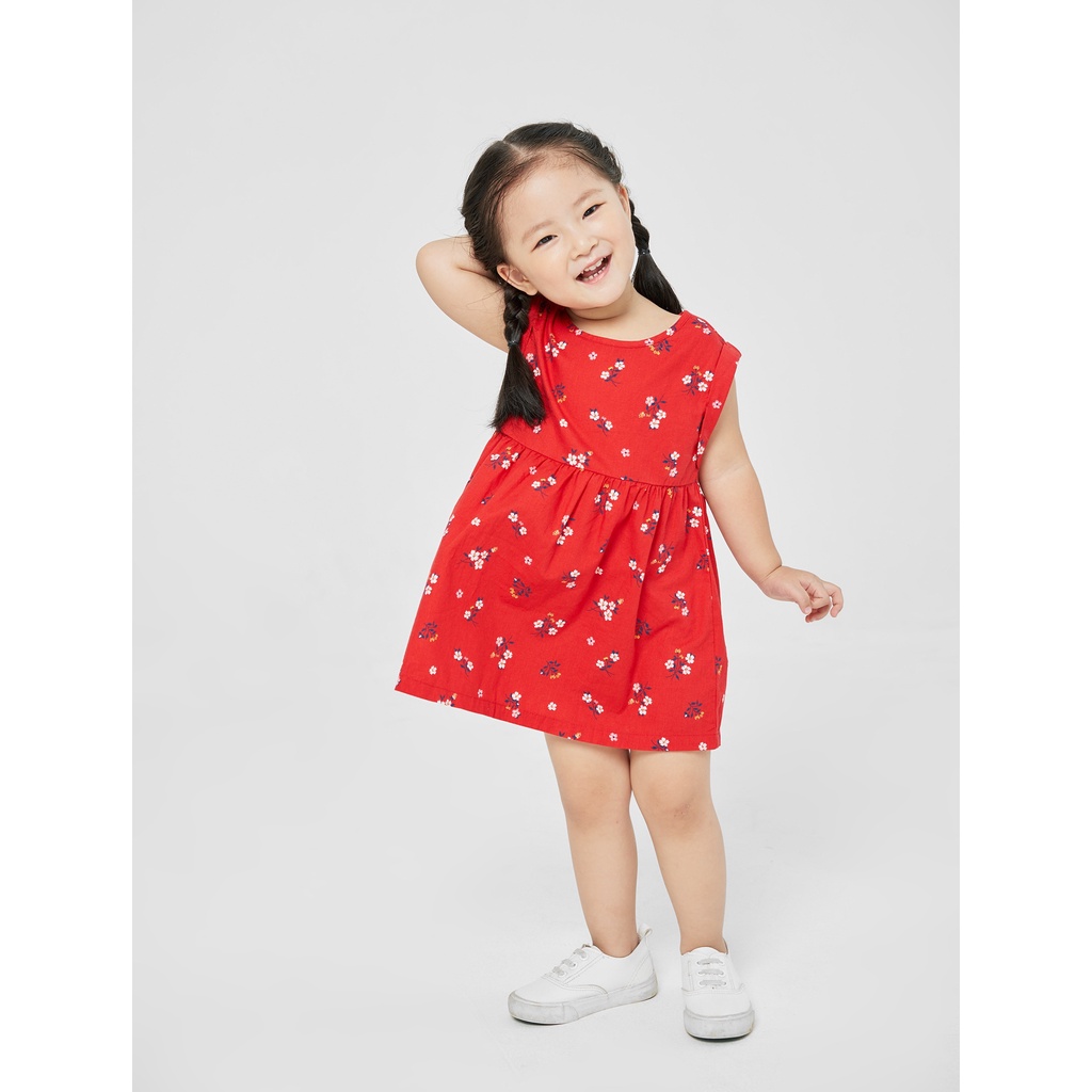 Váy liền bé gái CANIFA chất cotton họa tiết thời trang - 1DS20S017