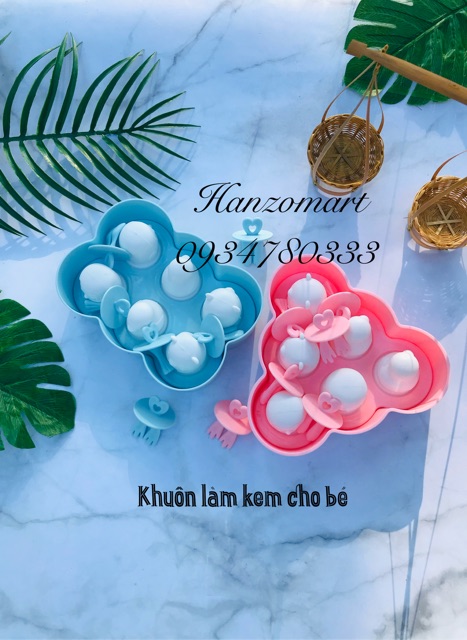 Khuôn làm kemsilicon siêu xinh cho bé