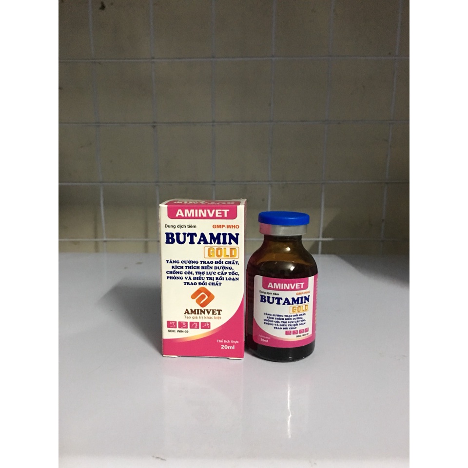Butamin  tăng cường trao đổi chất cho chó, mèo, trâu, bò, lợn, gà, chim