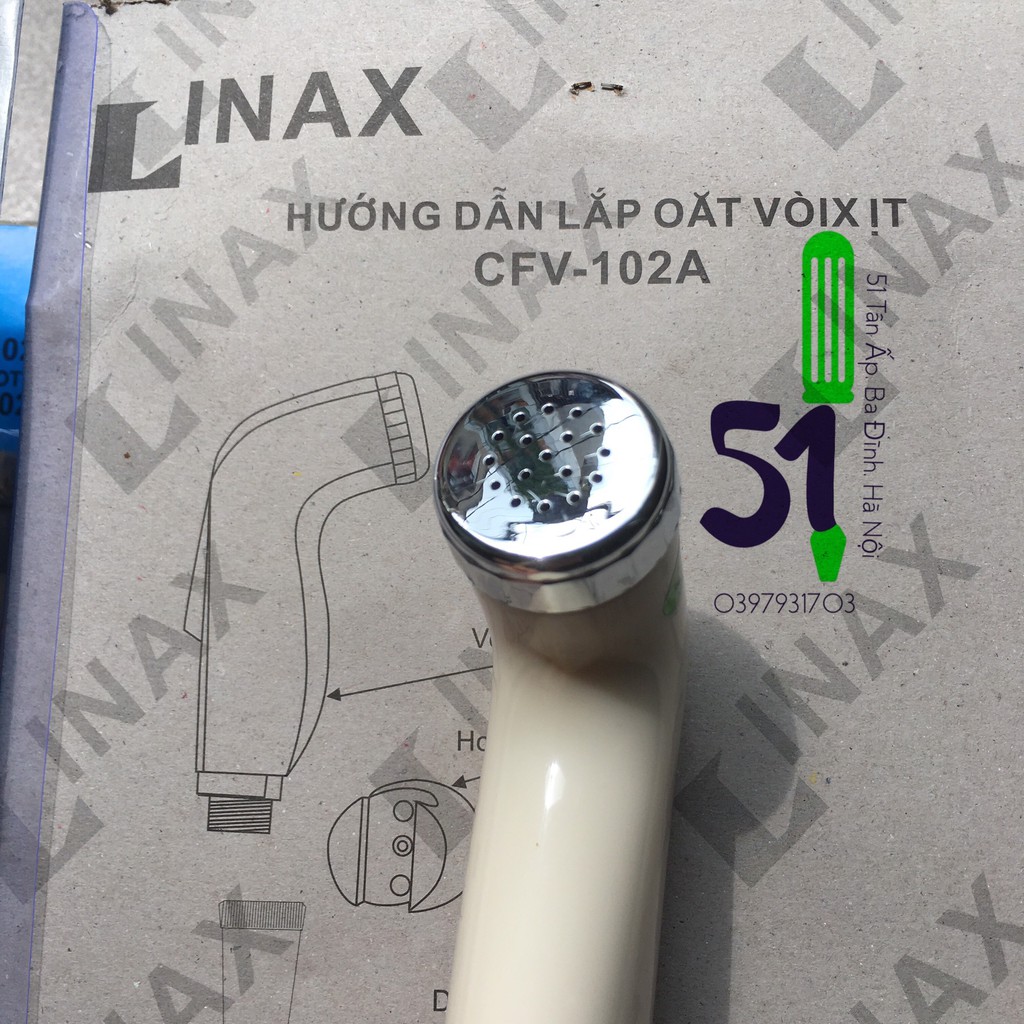 Bộ vòi xịt bồn cầu Inax ⚜️FREESHIP⚜️ chất liệu nhựa lõi đồng