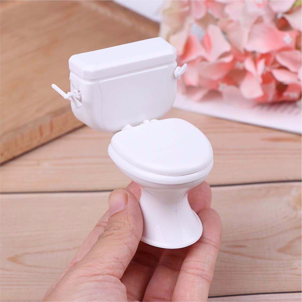 1 Mô Hình Bồn Cầu Mini Trang Trí Nhà Búp Bê