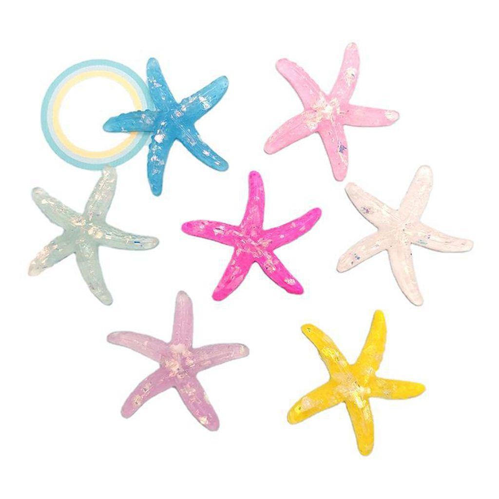 YIYU 1 Mô Hình Ngôi Sao Biển Mini Bằng Nhựa Resin Thủ Công Trang Trí Hồ Cá / Cảnh Quan