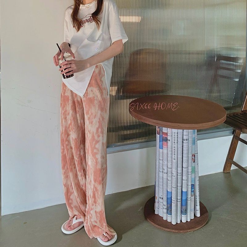 Quần ống rộng Họa Tiết Mực In Thời Trang Cho Nữ