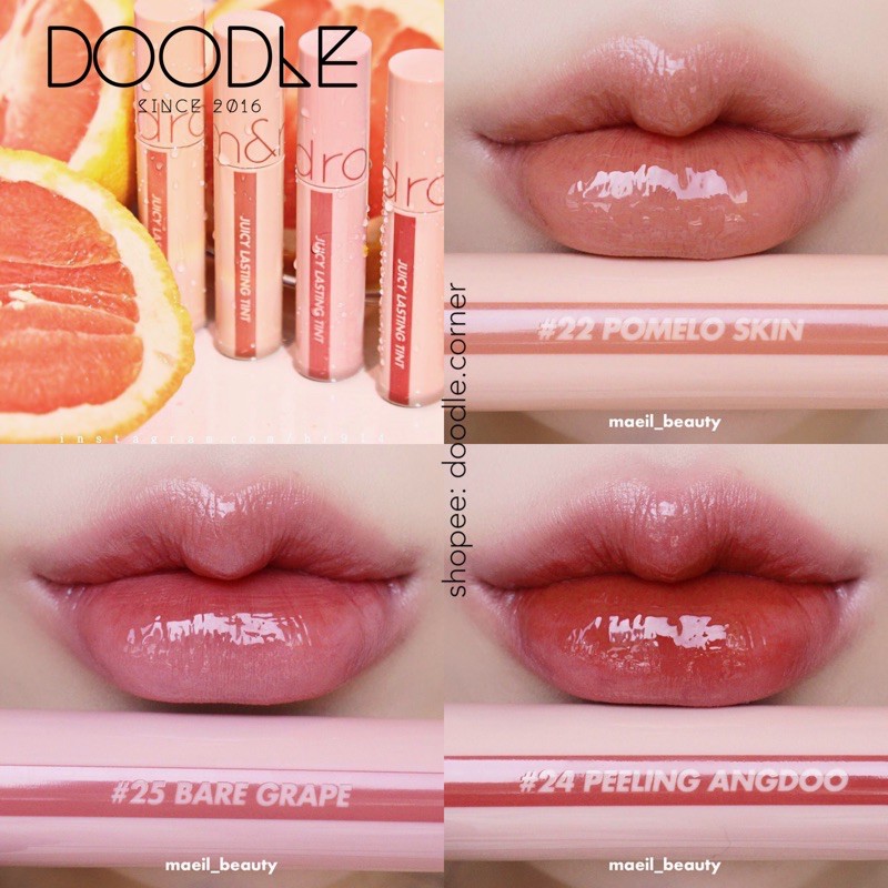 [Màu 22-25] Son tint lì Romand Bare Juicy Lasting Tint 2021