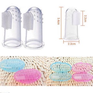 Bàn chải xỏ ngón silicon cho bé