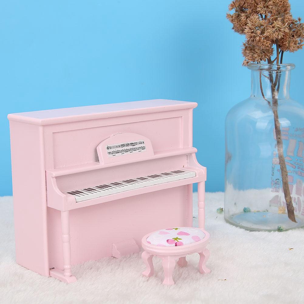 [Ready now] Mô hình đồ chơi đàn piano mini trang trí nội thất cho nhà búp bê