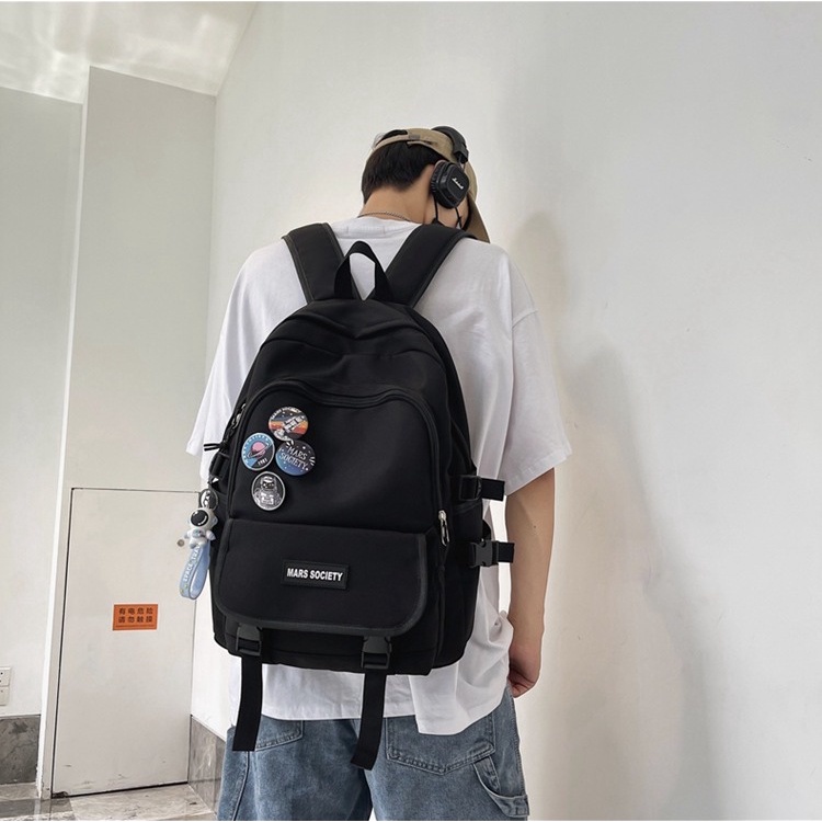 Balo Nam Nữ TH012 Cao Cấp Thời Trang, Balo Đi Học Bỏ Vừa Laptop 15.6 inch 4 Màu Đẹp