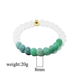Vòng tay chuỗi hạt đá mã não tự nhiên 8mm cho nữ