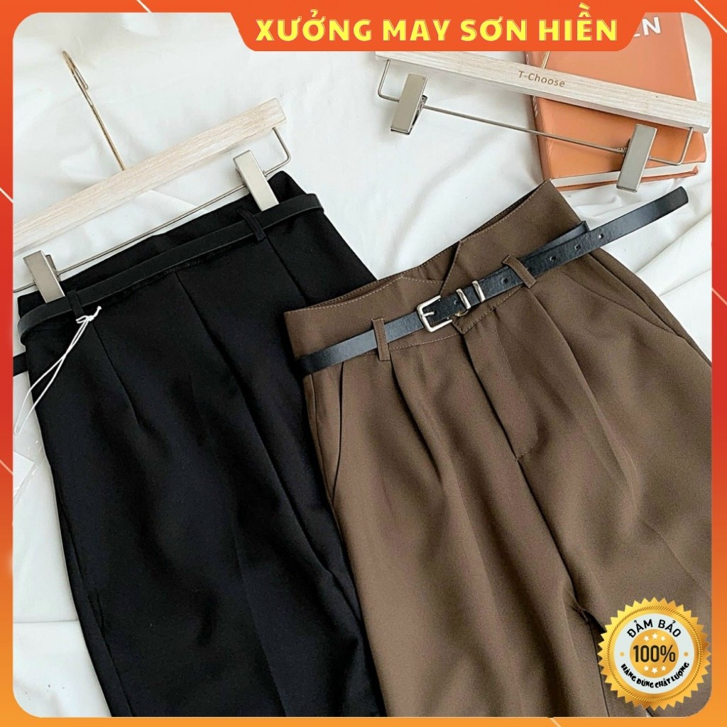 Quần Baggy ❤️Xịn Xò ❤️ Quần Baggy Sẻ Cạp V Xưởng May Sơn Hiền MS3010