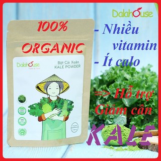 Bột cải xoăn kale sấy lạnh dalahouse 50gr 100% organic