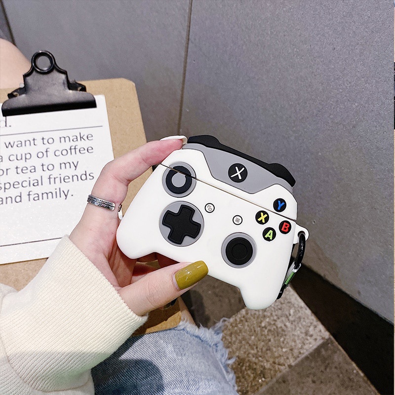 Vỏ bảo vệ hộp sạc tai nghe hình máy chơi game cầm tay bằng silicon chống rơi thích hợp cho Airpods 1 2 Pro