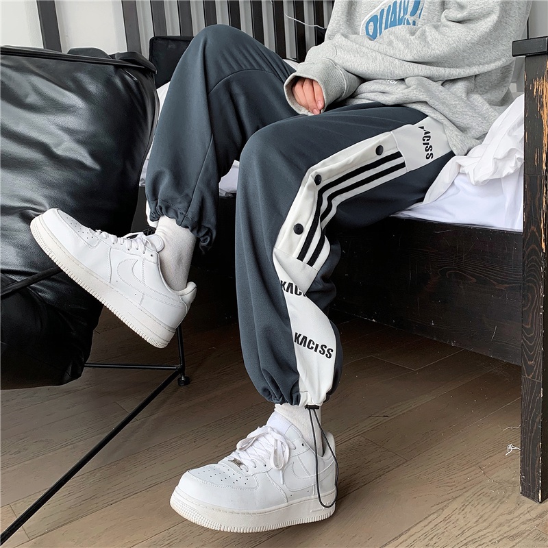 Quần ống rộng màu nhuộm phong cách Nhật Bản thời trang cho nam size M-2XL