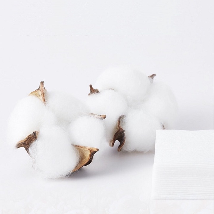 Bông tẩy trang 100% cotton nhập khẩu Anh Quốc - BTT mềm mịn như nhung Blue Love - Soft Skin Cotton Pads