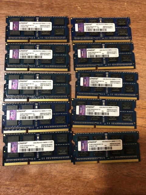 DDRAM 3-4Gb pc3-12800S kingtons