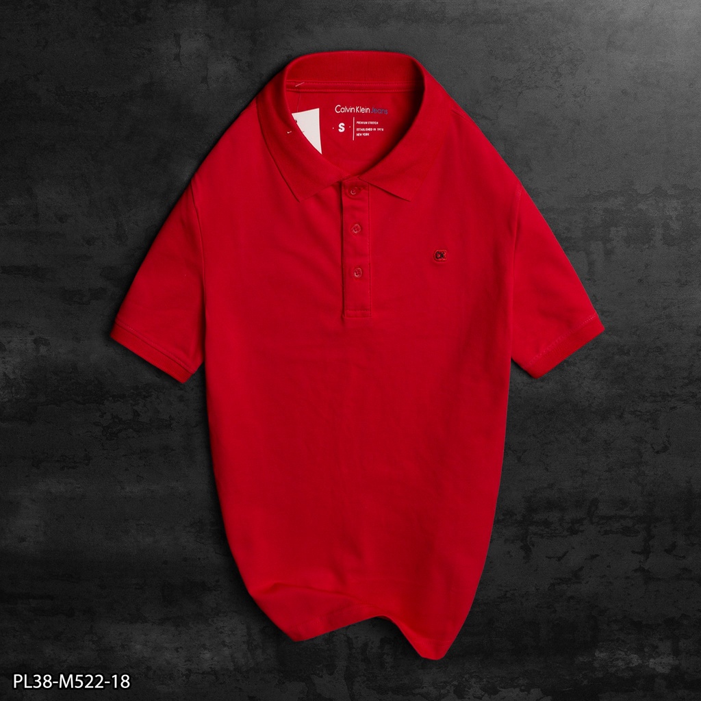 Áo thun Polo Nam CK thêu logo nhỏ ngực áo  - PL38- VNXK- 6 MÀU