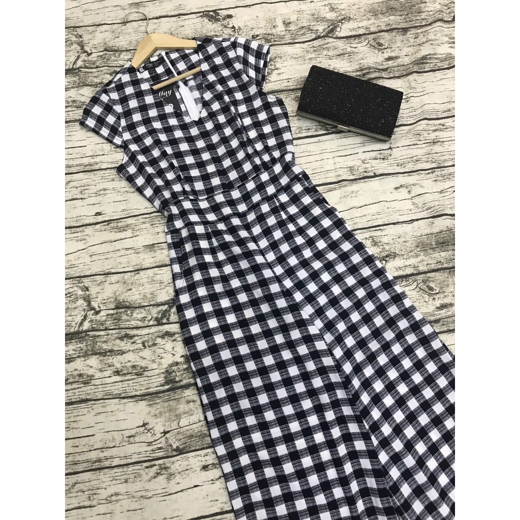 Jumsuite Caro Cổ V Tay Con, GIÁ TỐT NHẤT | BigBuy360 - bigbuy360.vn