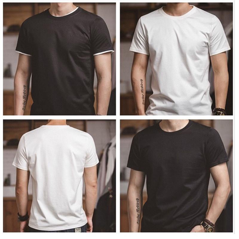Áo thun MADEN cotton tay ngắn cổ tròn thời trang mùa hè 220g trẻ trung dành cho nam