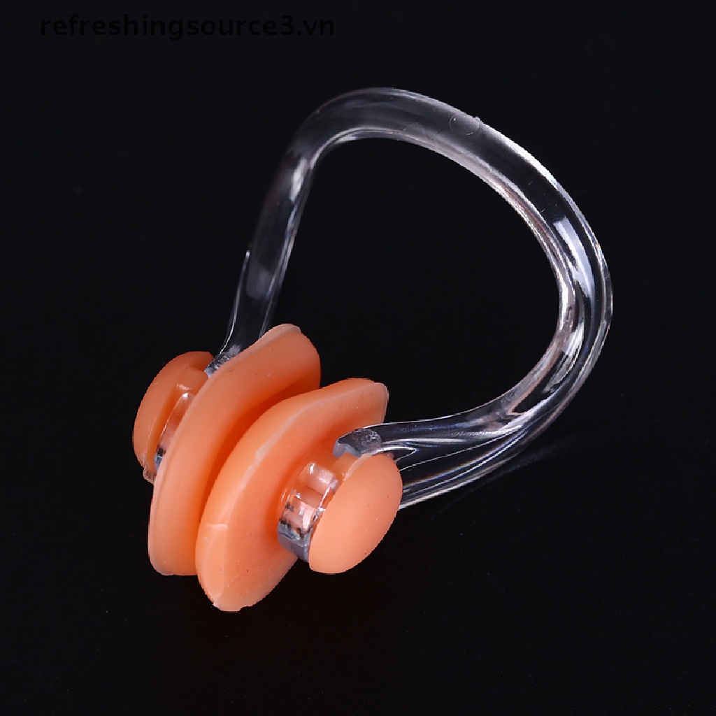 1 Bộ Nút Bịt Tai / Kẹp Mũi / Tai / Mũi Bằng Silicon Mềm Chống Thấm Nước Khi Bơi Lội